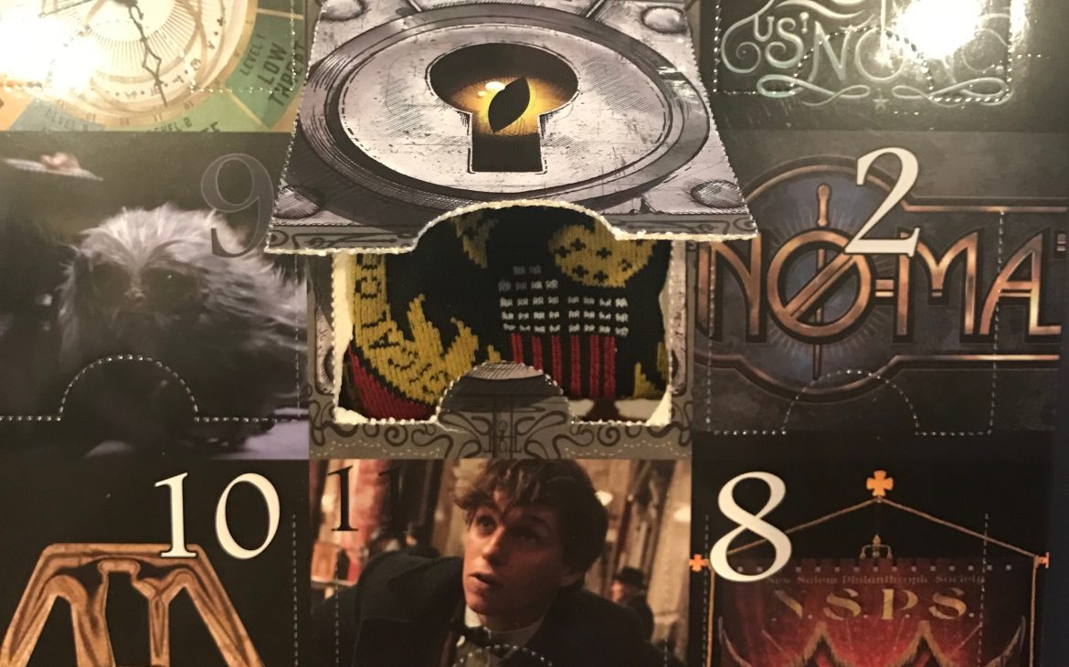 Fantastic Beasts sock advent calendar