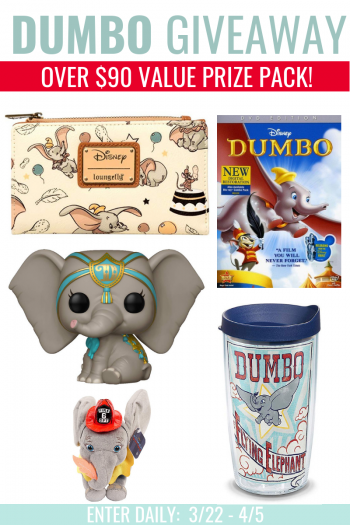 Dumbo FunkoPop, Dumbo DVD, Dumbo Tumbler, Loungefly Dumbo clutch