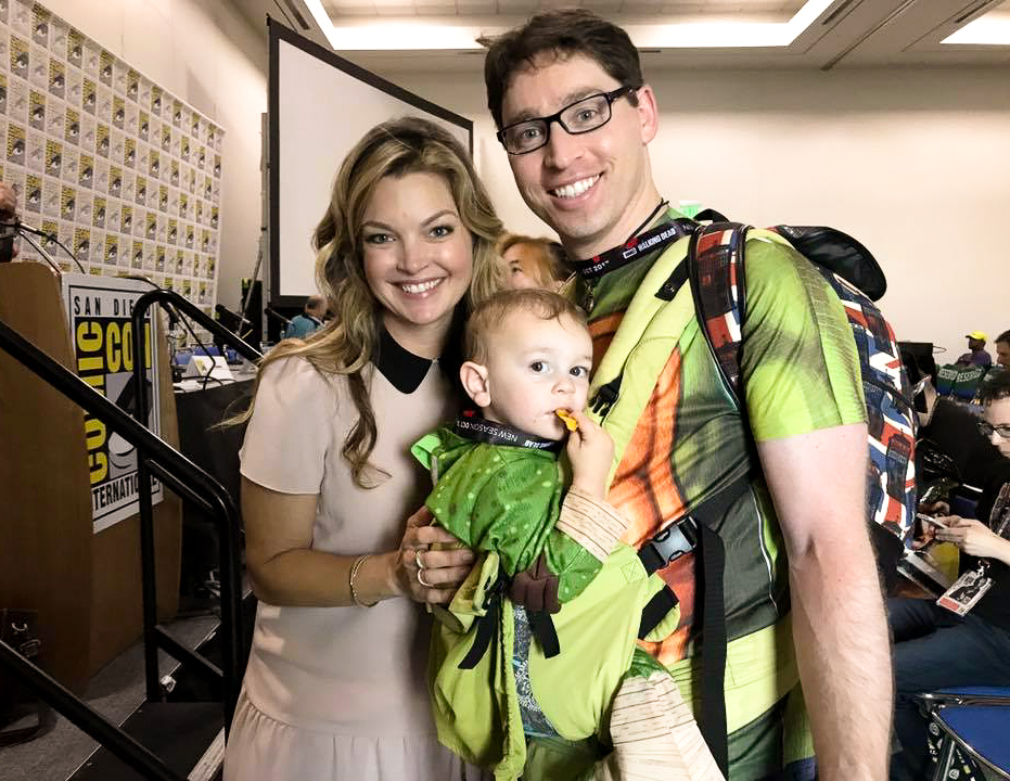 Josh Morgan with the character of Glory from Buffy the Vampire Slayer, at SDCC