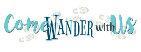 Come Wander With Us footsteps logo